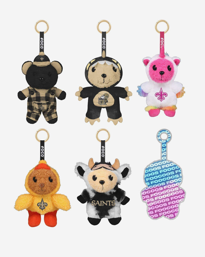 New Orleans Saints FOOCOOS Plush Bag Charm Keychain Blind Box Series 1 FOCO - FOCO.com