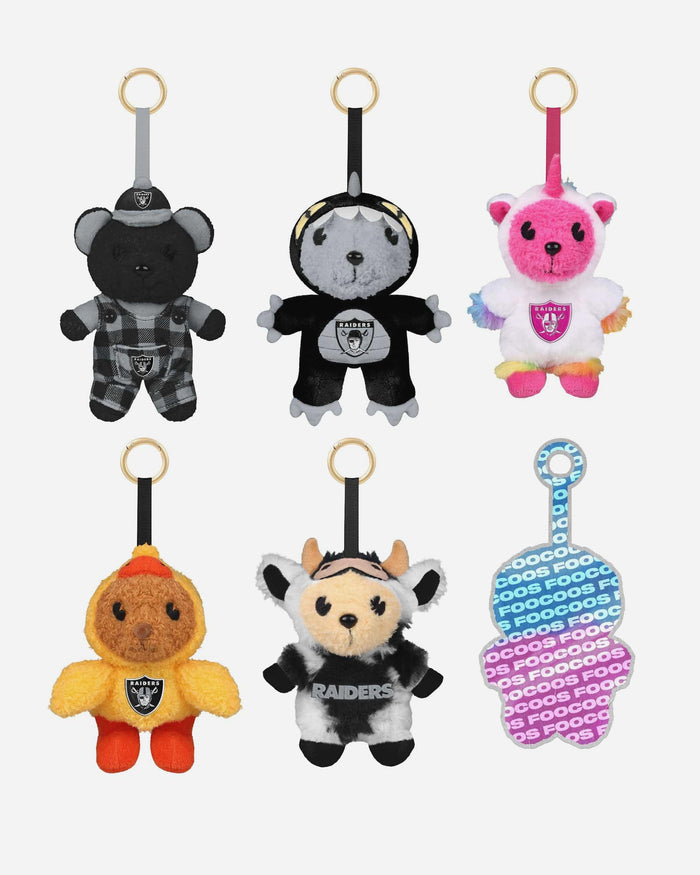 Las Vegas Raiders FOOCOOS Plush Bag Charm Keychain Blind Box Series 1 FOCO - FOCO.com