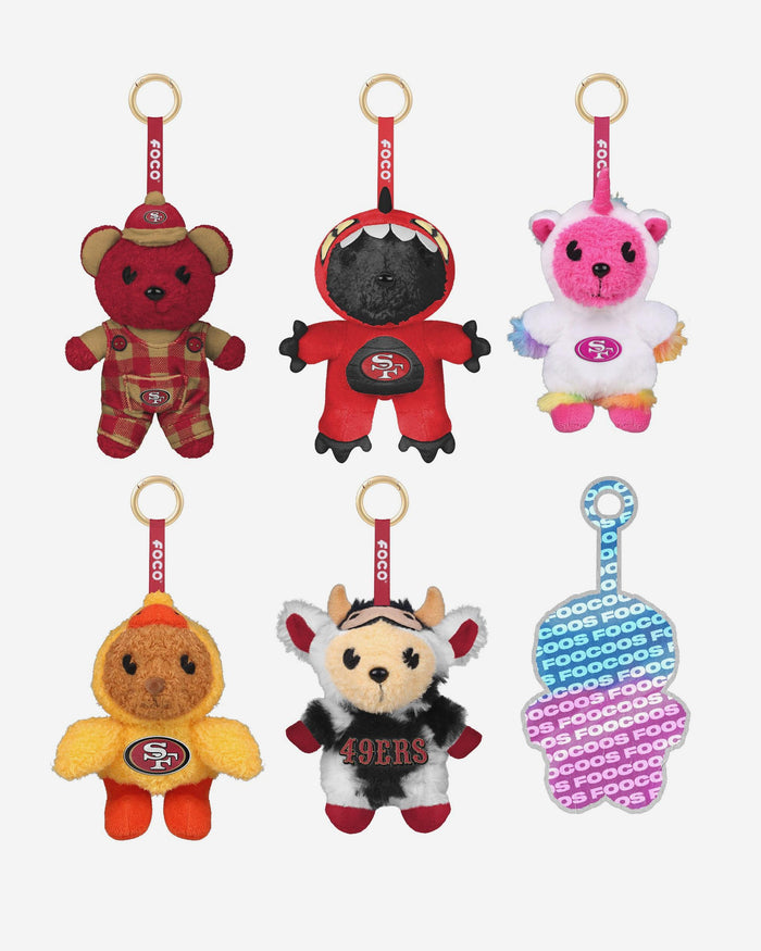 San Francisco 49ers FOOCOOS Plush Bag Charm Keychain Blind Box Series 1 FOCO - FOCO.com