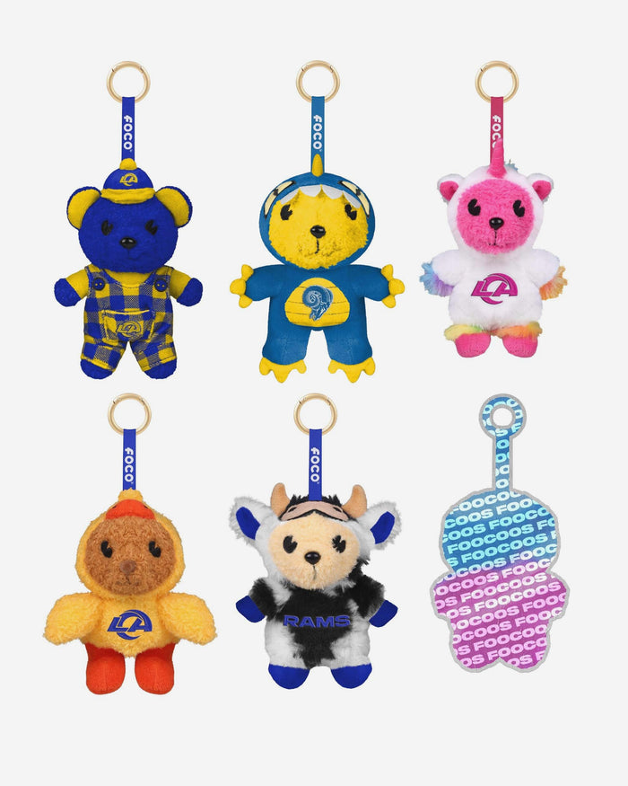 Los Angeles Rams FOOCOOS Plush Bag Charm Keychain Blind Box Series 1 FOCO - FOCO.com