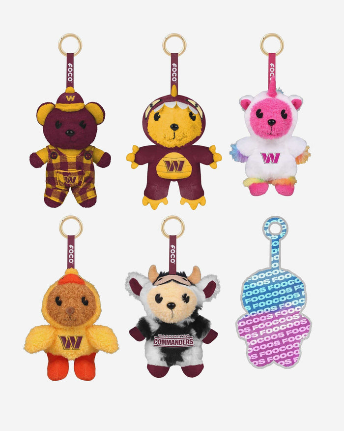 Commanders Key Chain Washington Commanders FOOCOOS Plush Bag Charm Keychain Blind Box Serie FOCO