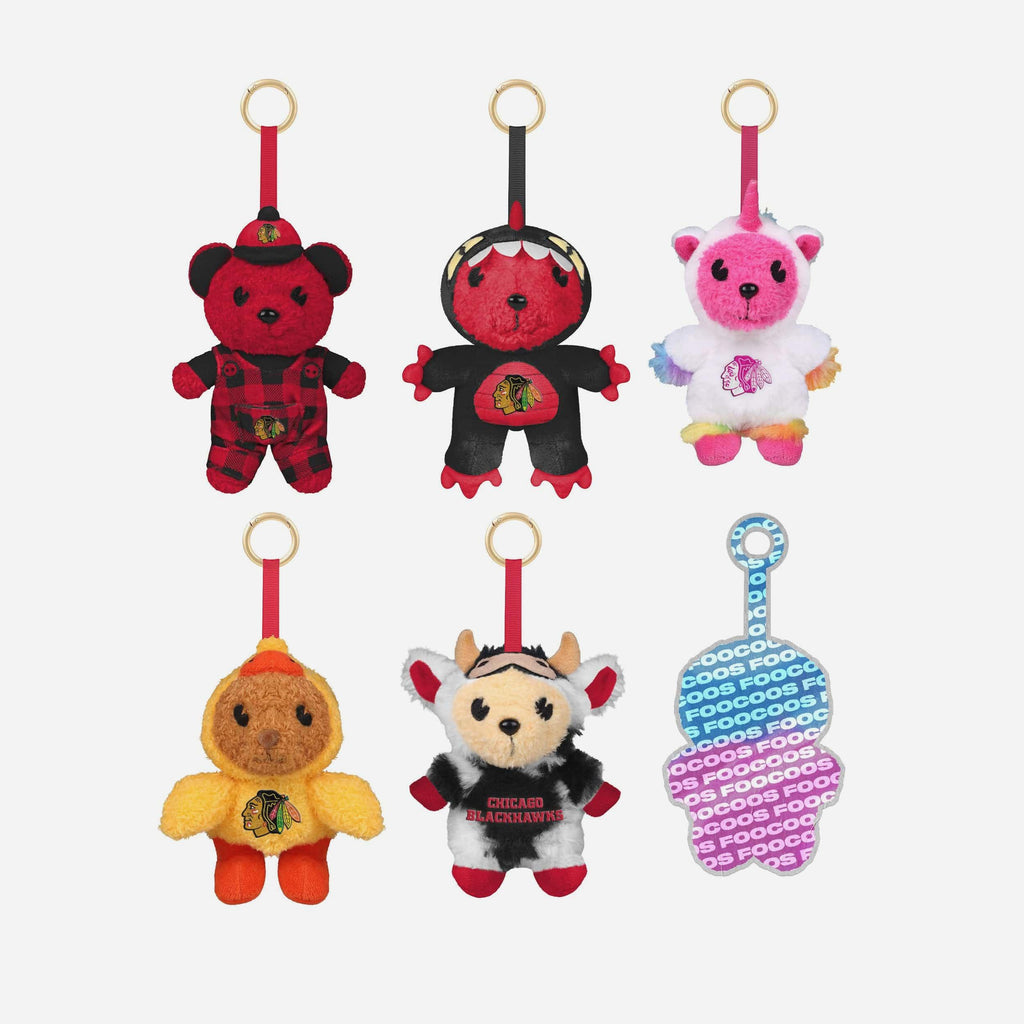 Chicago Blackhawks FOOCOOS Plush Bag Charm Keychain Blind Box Series 1 FOCO - FOCO.com