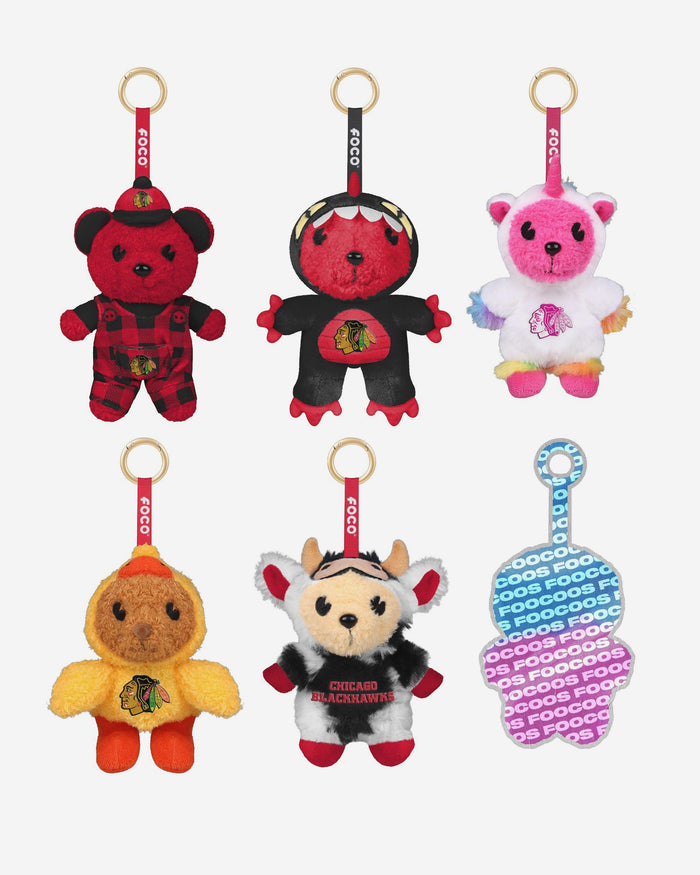 Chicago Blackhawks FOOCOOS Plush Bag Charm Keychain Blind Box Series 1 FOCO - FOCO.com