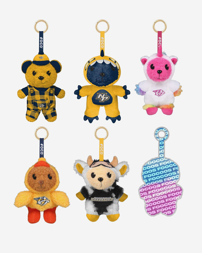 Nashville Predators FOOCOOS Plush Bag Charm Keychain Blind Box Series 1 FOCO - FOCO.com