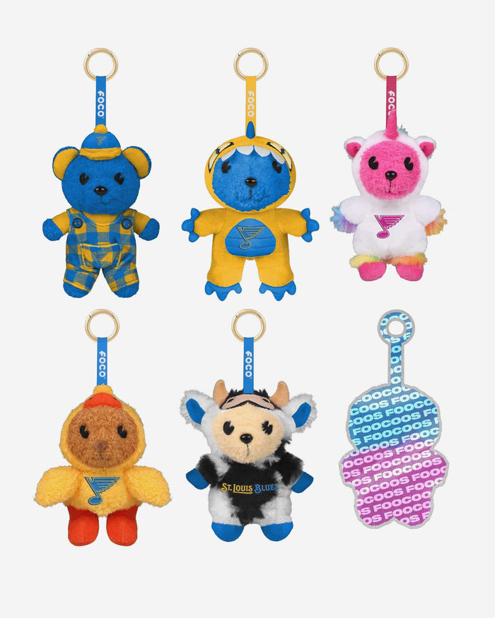 St. Louis Blues FOOCOOS Plush Bag Charm Keychain Blind Box Series 1 FOCO - FOCO.com
