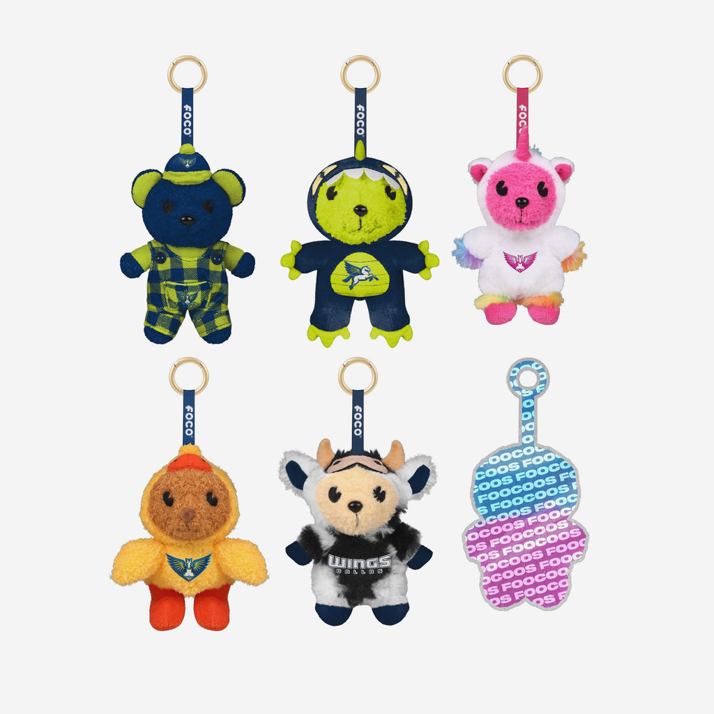 Dallas Wings FOOCOOS Plush Bag Charm Keychain Blind Box Series 1 FOCO - FOCO.com