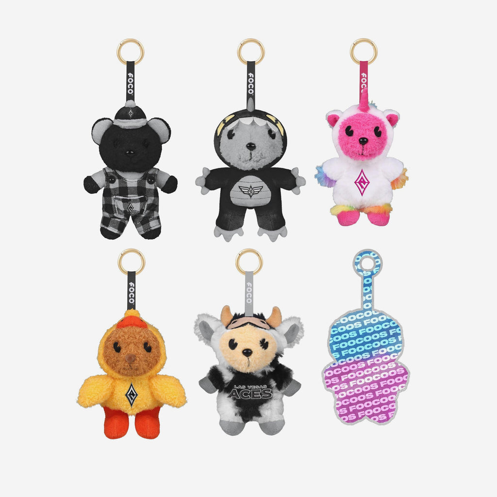 Las Vegas Aces FOOCOOS Plush Bag Charm Keychain Blind Box Series 1 FOCO - FOCO.com