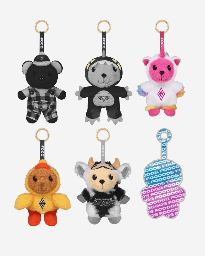 Las Vegas Aces FOOCOOS Plush Bag Charm Keychain Blind Box Series 1 FOCO - FOCO.com