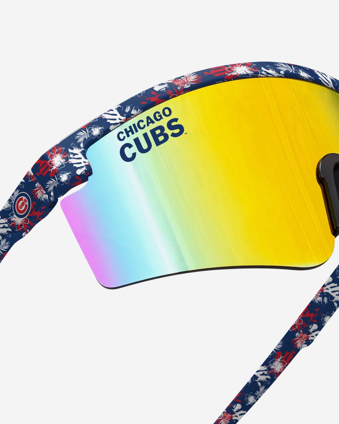 Chicago Cubs Floral Large Frame Sunglasses FOCO - FOCO.com
