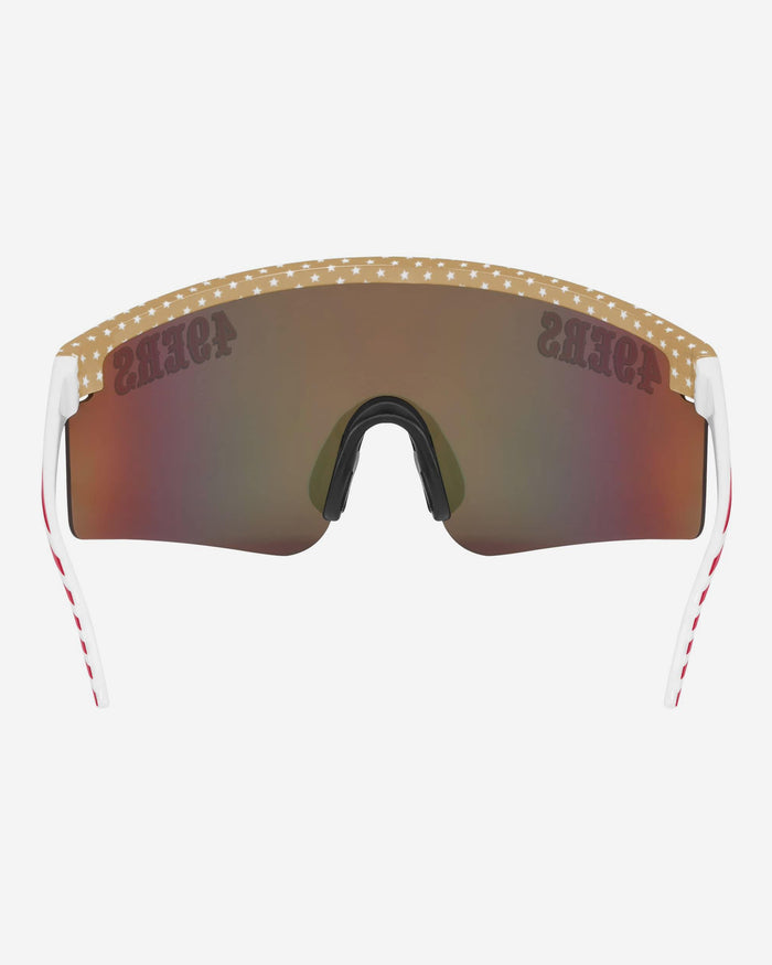 San Francisco 49ers Americana Large Frame Sunglasses FOCO - FOCO.com
