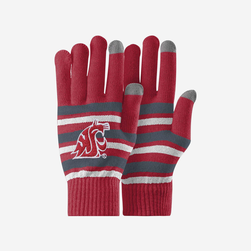 Washington State Cougars Stretch Gloves FOCO - FOCO.com