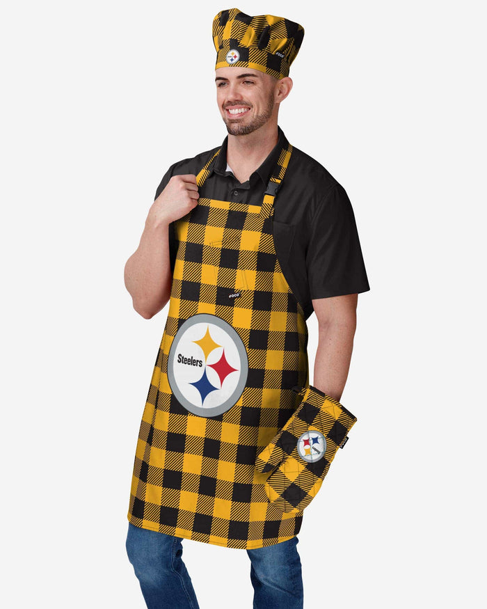 Pittsburgh Steelers Plaid Oven Mitt FOCO - FOCO.com