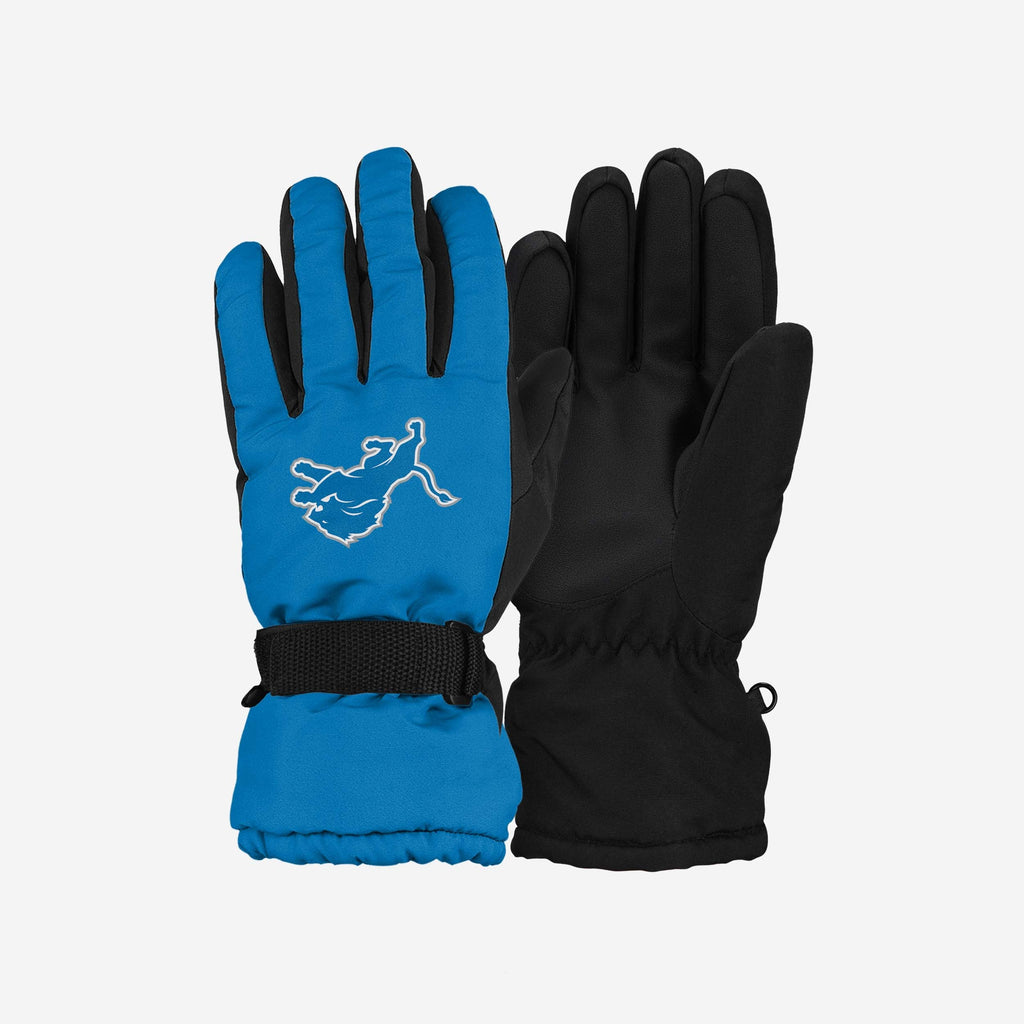 Detroit Lions Big Logo Insulated Gloves FOCO S/M - FOCO.com