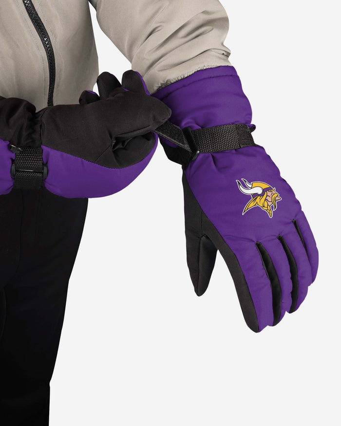 Minnesota Vikings Big Logo Insulated Gloves FOCO - FOCO.com