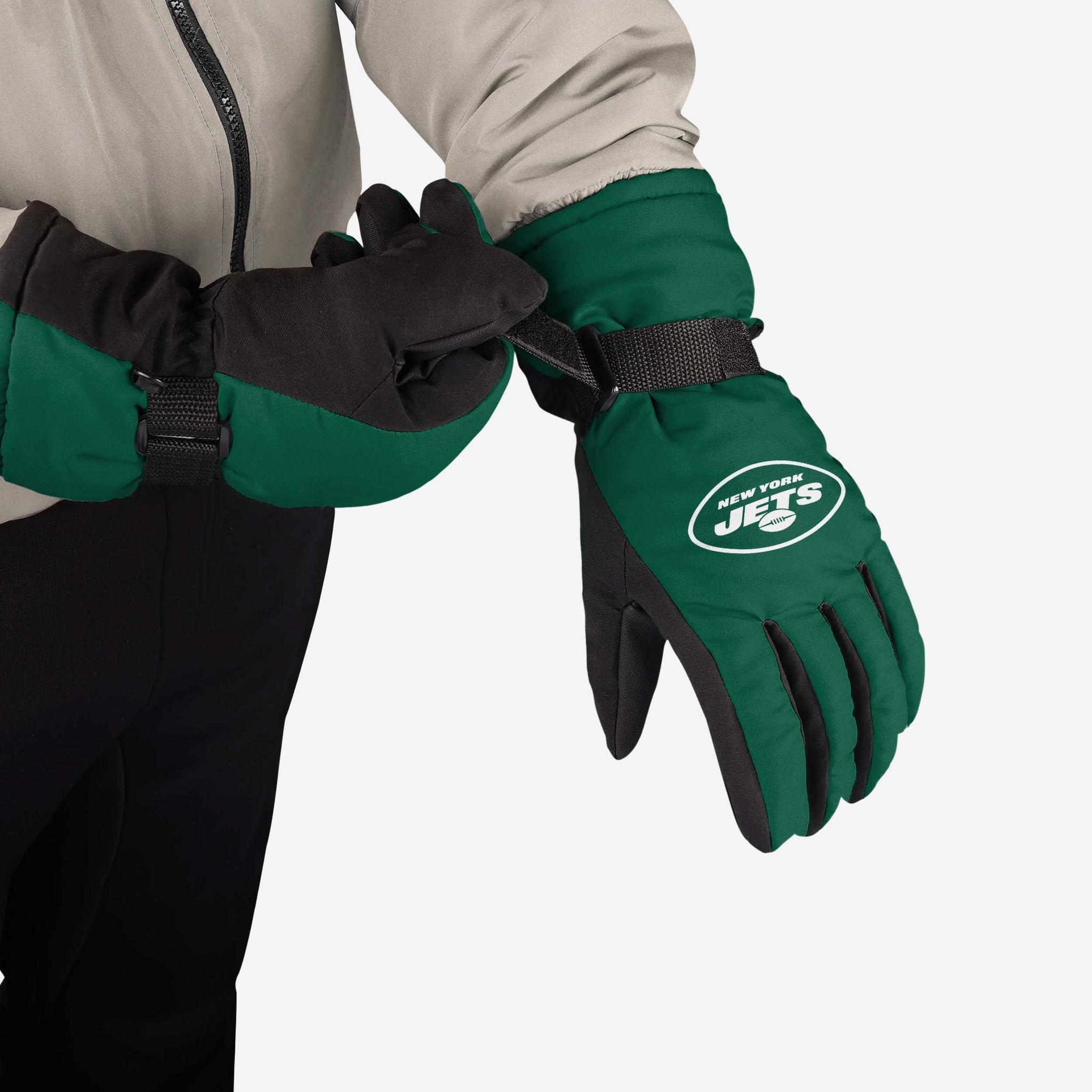 New York Jets Big Logo Insulated Gloves FOCO - Main Image