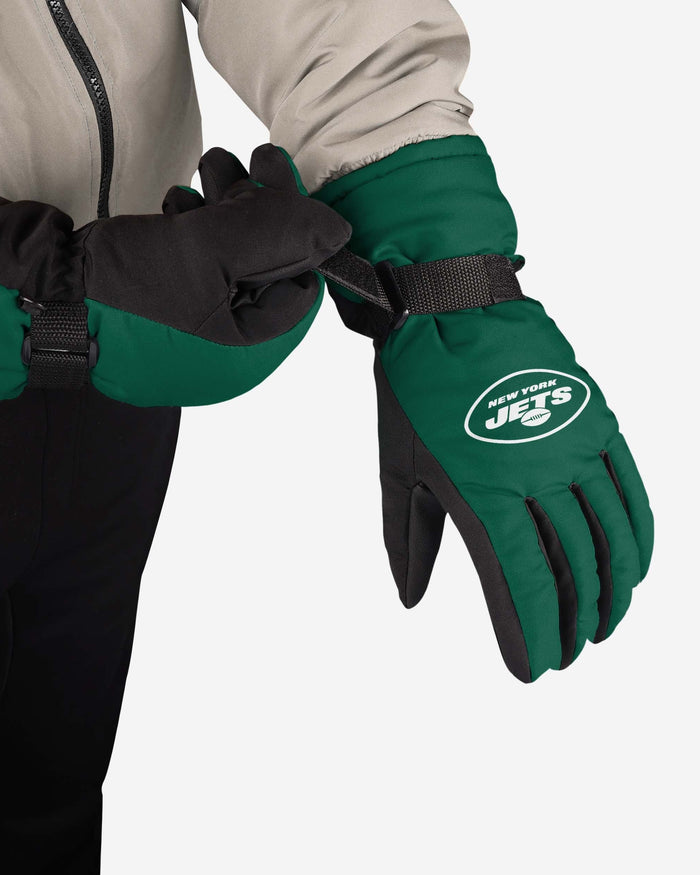 New York Jets Big Logo Insulated Gloves FOCO - FOCO.com