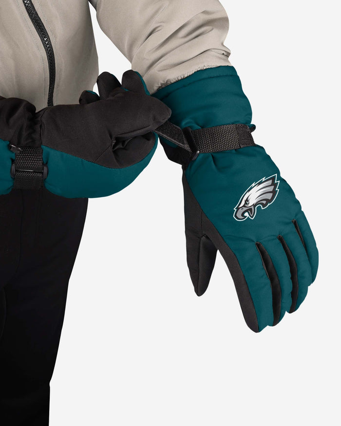 Philadelphia Eagles Big Logo Insulated Gloves FOCO - FOCO.com