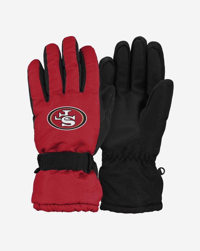 San Francisco 49ers Big Logo Insulated Gloves FOCO S/M - FOCO.com