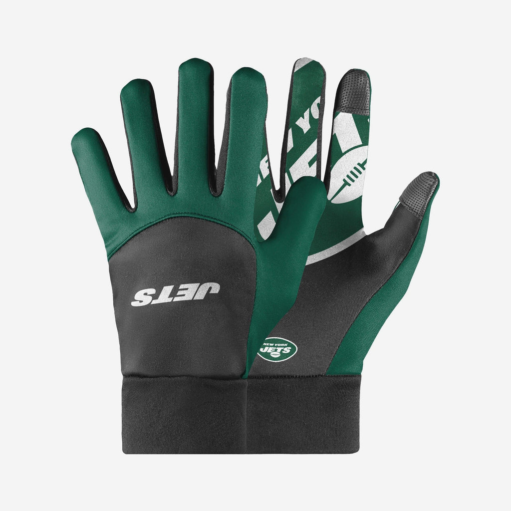 New York Jets Palm Logo Texting Gloves FOCO - FOCO.com