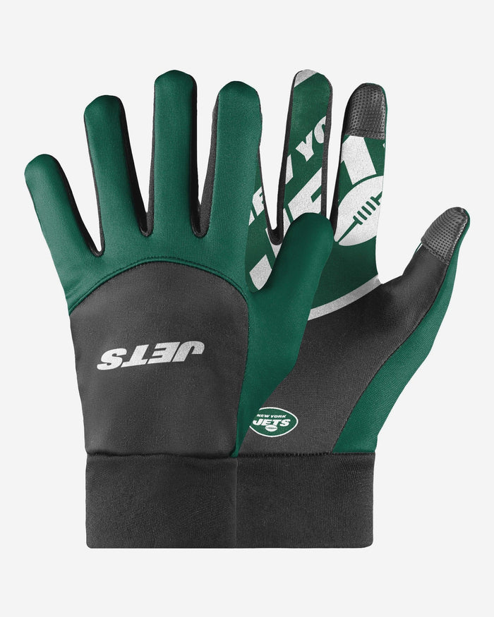 New York Jets Palm Logo Texting Gloves FOCO - FOCO.com