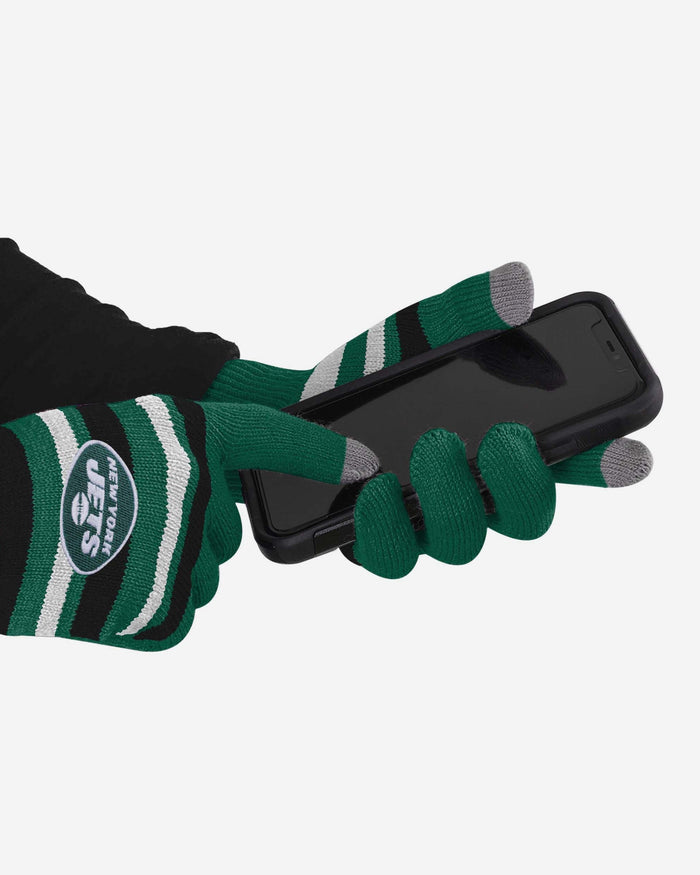 New York Jets Stretch Gloves FOCO - FOCO.com
