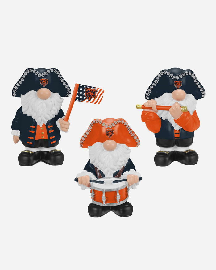 Chicago Bears 3 Pack Americana Mini Gnome Set FOCO - FOCO.com