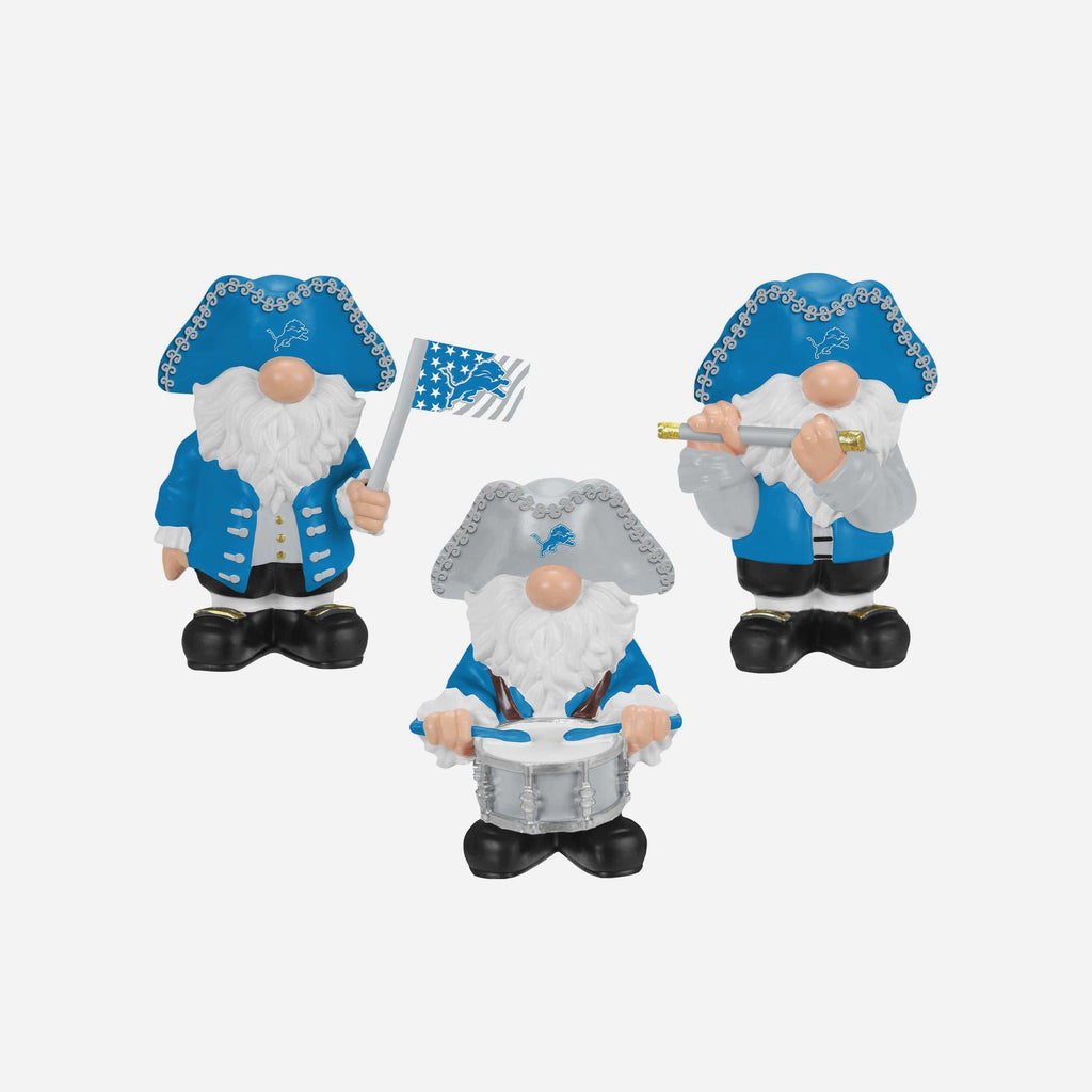 Detroit Lions 3 Pack Americana Mini Gnome Set FOCO - FOCO.com