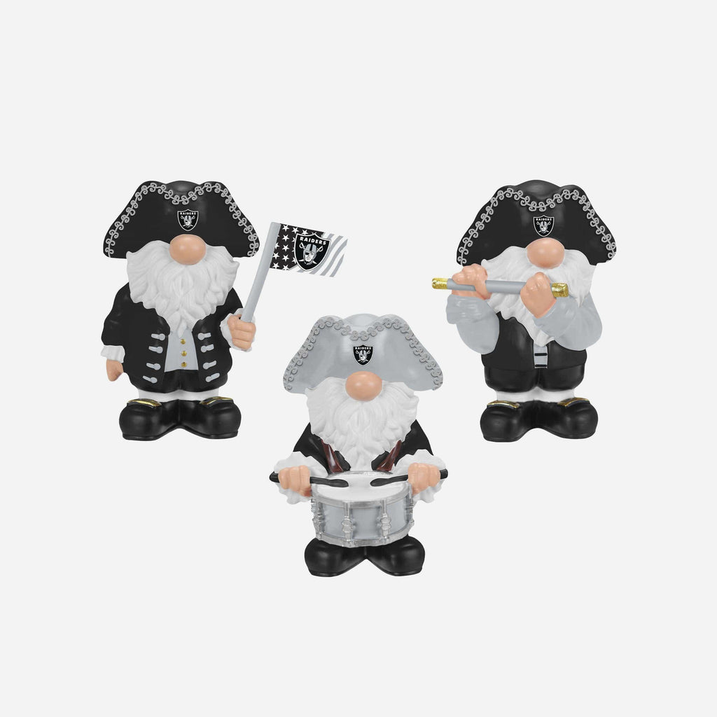 Las Vegas Raiders 3 Pack Americana Mini Gnome Set FOCO - FOCO.com