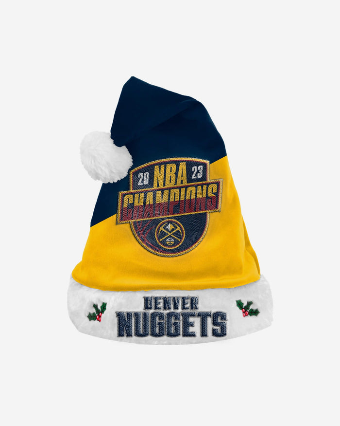 Denver Nuggets 2023 NBA Champions Basic Santa Hat FOCO