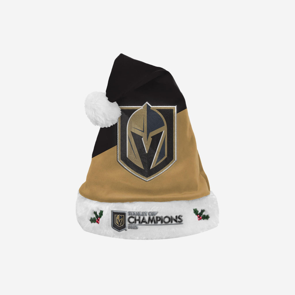 Vegas Golden Knights 2023 Stanley Cup Champions Basic Santa Hat FOCO - FOCO.com