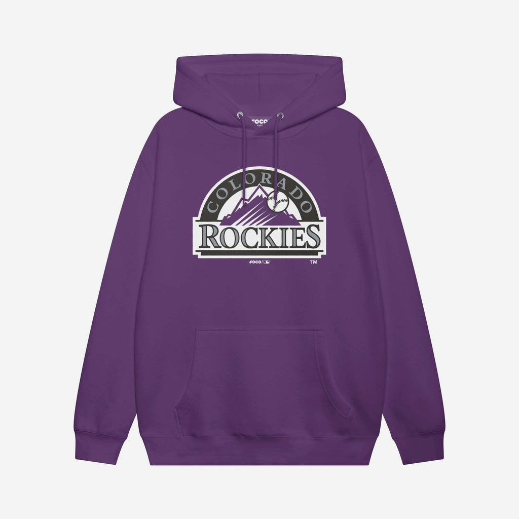 Colorado Rockies Alternate Logo Hoodie FOCO Team Purple S - FOCO.com