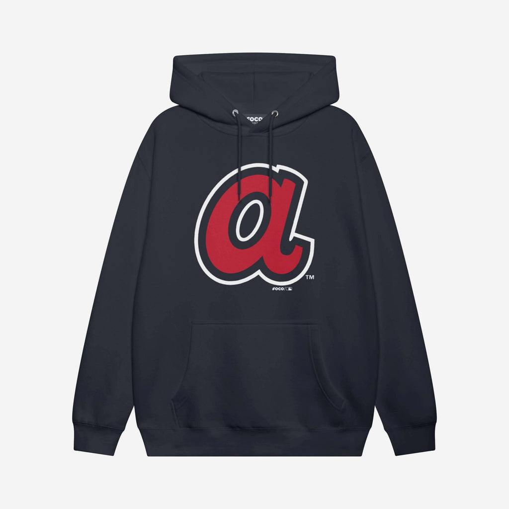Atlanta Braves Alternate Logo Hoodie FOCO Navy S - FOCO.com