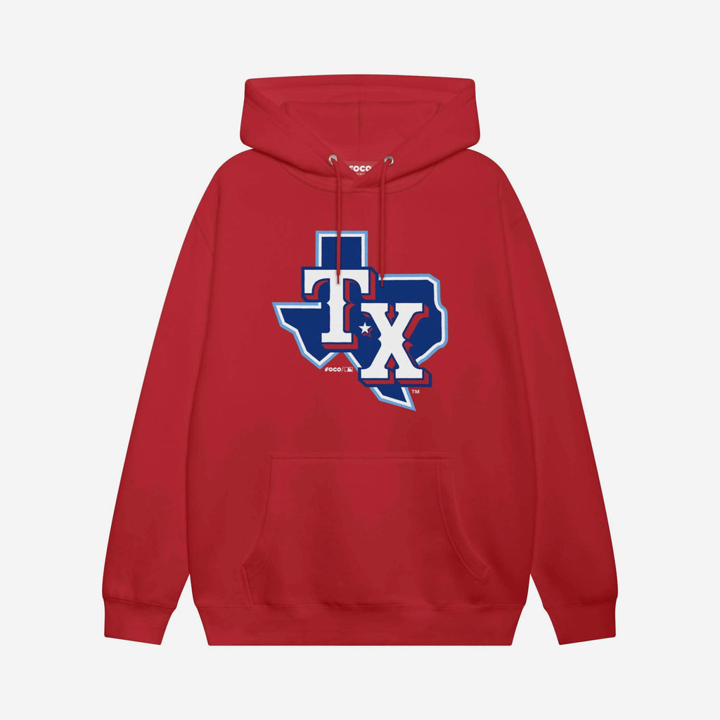 Texas Rangers 2020 Alternate Logo Hoodie FOCO Red S - FOCO.com