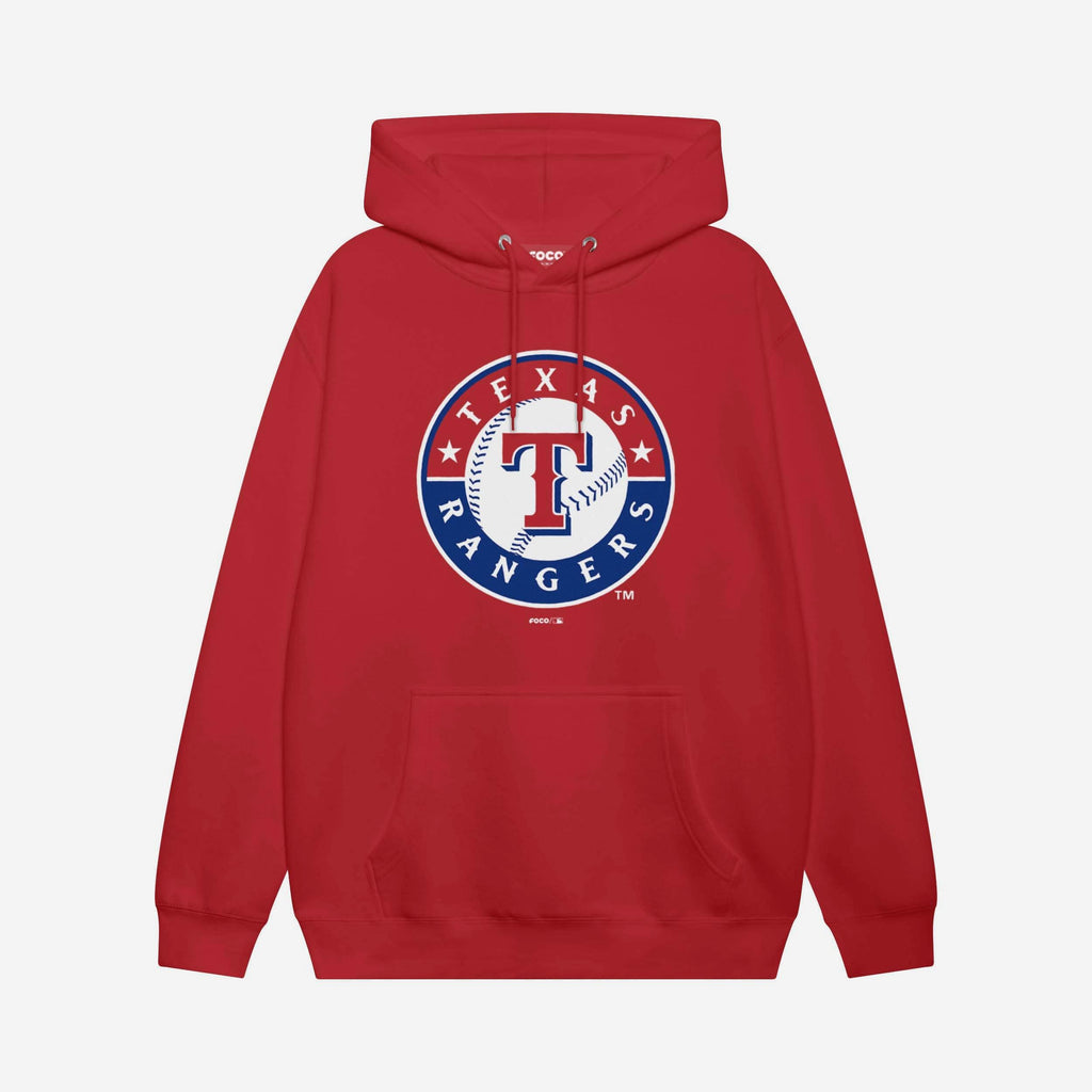 Texas Rangers 2024 Alternate Logo Hoodie FOCO Red S - FOCO.com