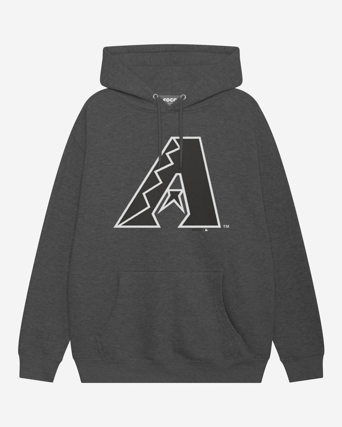 Arizona Diamondbacks Black & White Primary Logo Hoodie FOCO S - FOCO.com