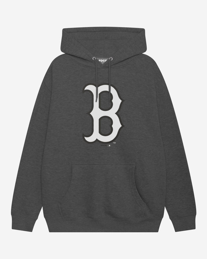 Boston Red Sox Black & White Primary Logo Hoodie FOCO S - FOCO.com
