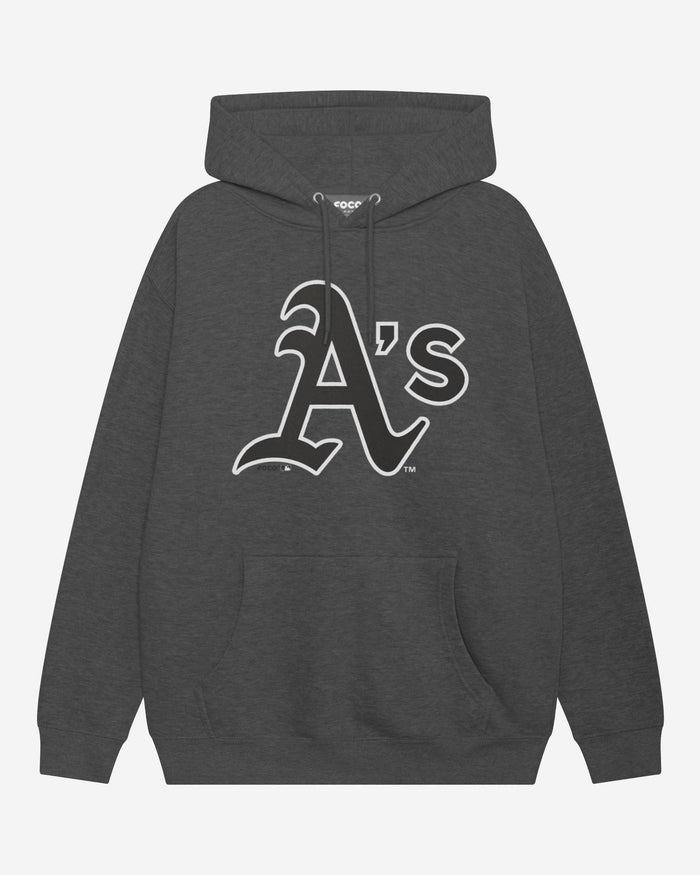 Oakland Athletics Black & White Primary Logo Hoodie FOCO S - FOCO.com