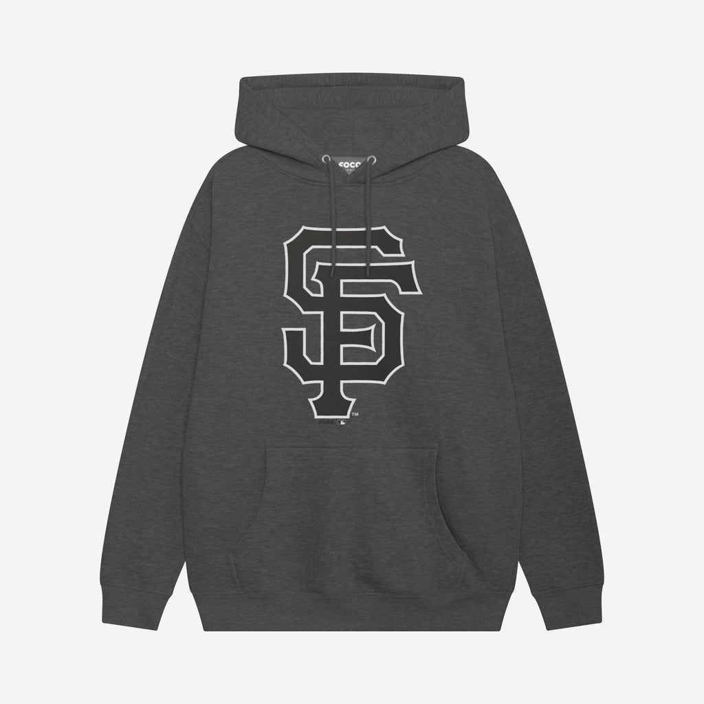 San Francisco Giants Black & White Primary Logo Hoodie FOCO S - FOCO.com