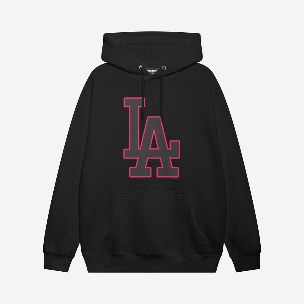 Los Angeles Dodgers Highlight Reel Hoodie FOCO Black/Neon Pink S - FOCO.com