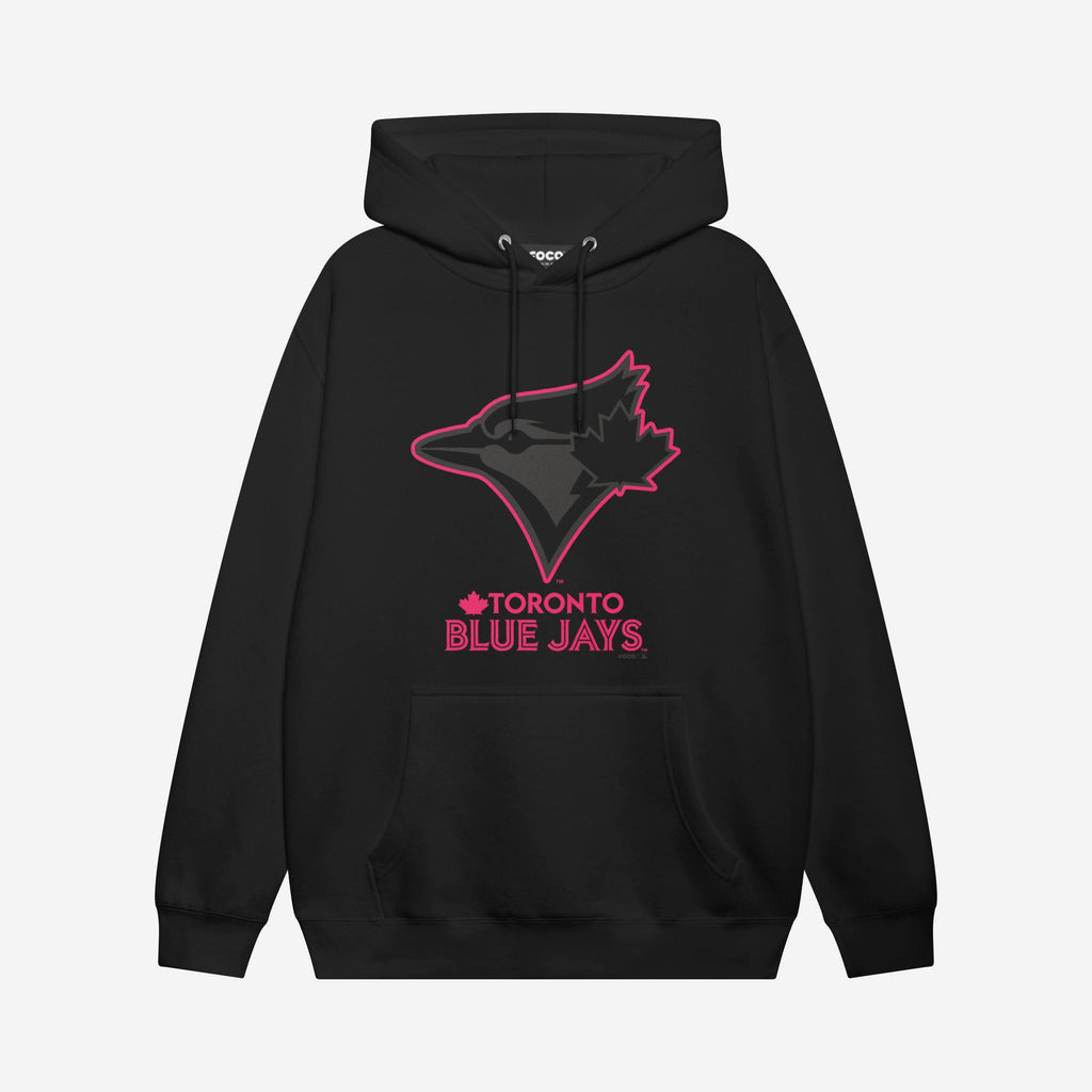 Toronto Blue Jays Highlight Reel Hoodie FOCO Black/Neon Pink S - FOCO.com