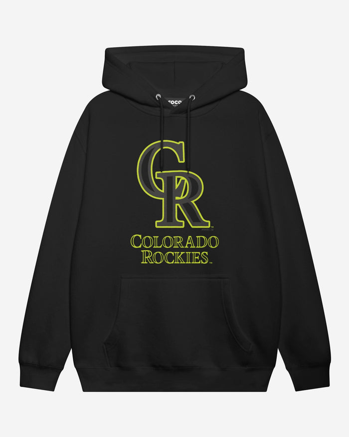 Colorado Rockies Highlight Reel Hoodie FOCO Black/Volt S - FOCO.com