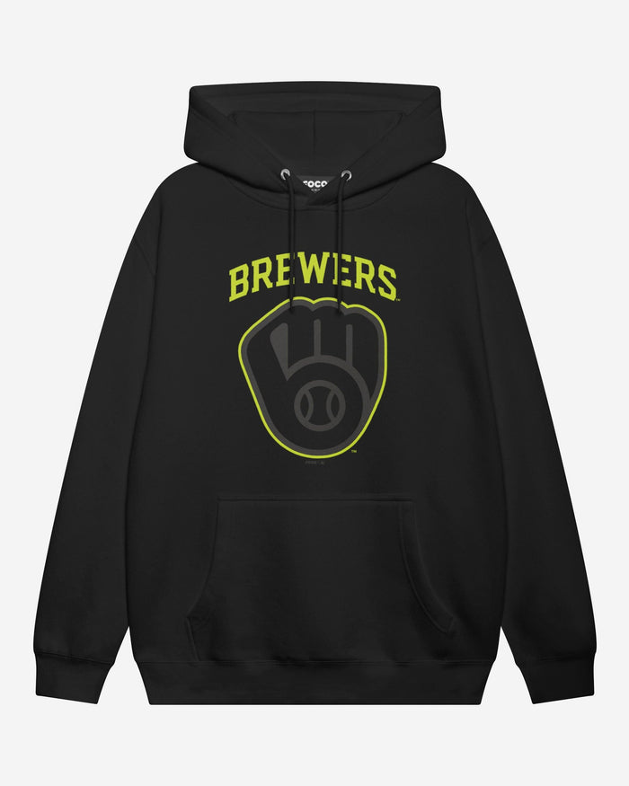 Milwaukee Brewers Highlight Reel Hoodie FOCO Black/Volt S - FOCO.com