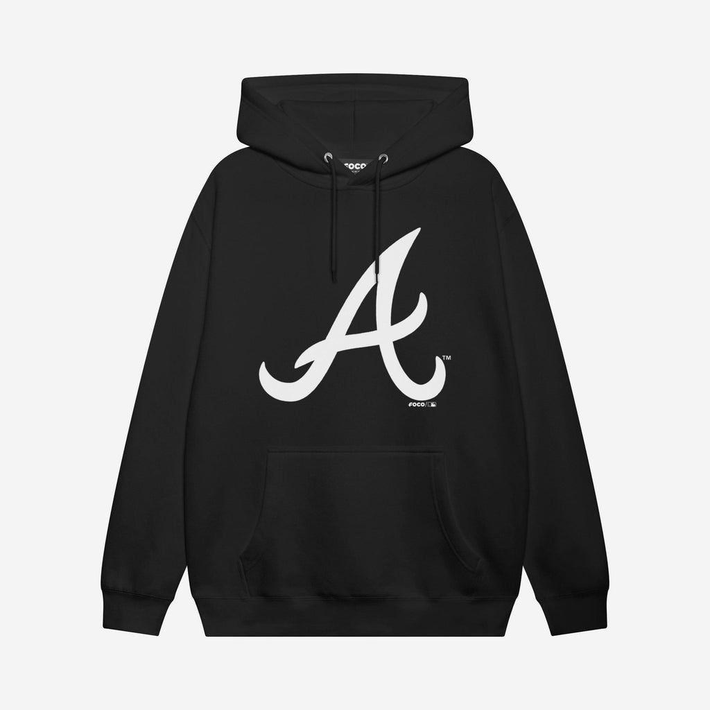 Atlanta Braves White Logo Hoodie FOCO S - FOCO.com