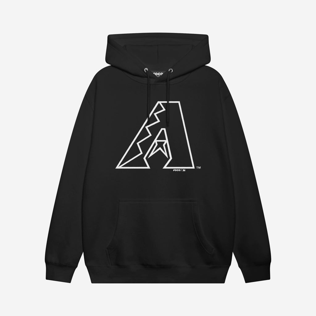 Arizona Diamondbacks White Logo Hoodie FOCO S - FOCO.com