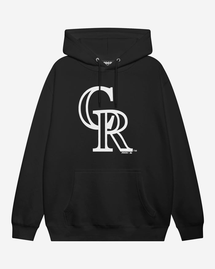 Colorado Rockies White Logo Hoodie FOCO S - FOCO.com
