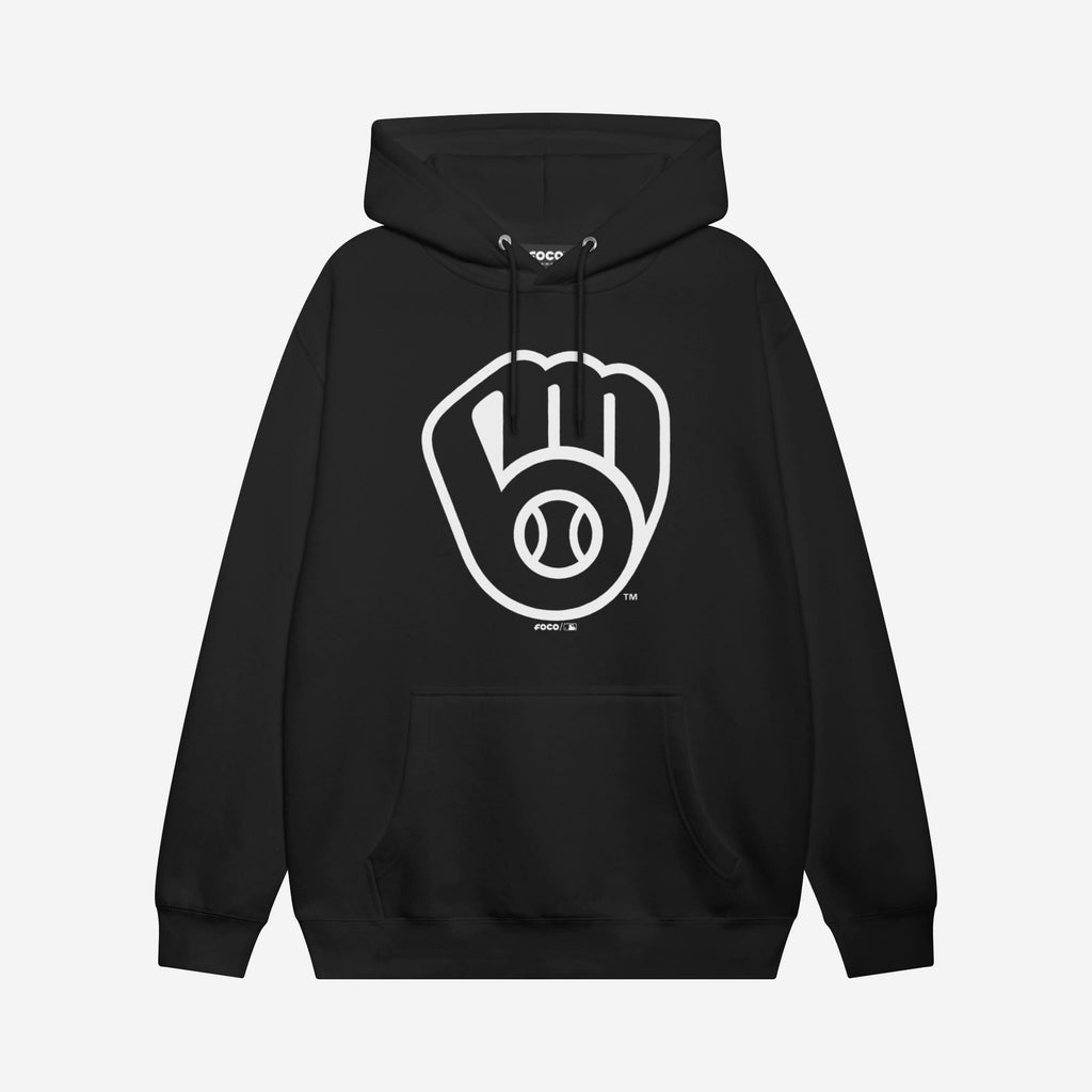 Milwaukee Brewers White Logo Hoodie FOCO S - FOCO.com
