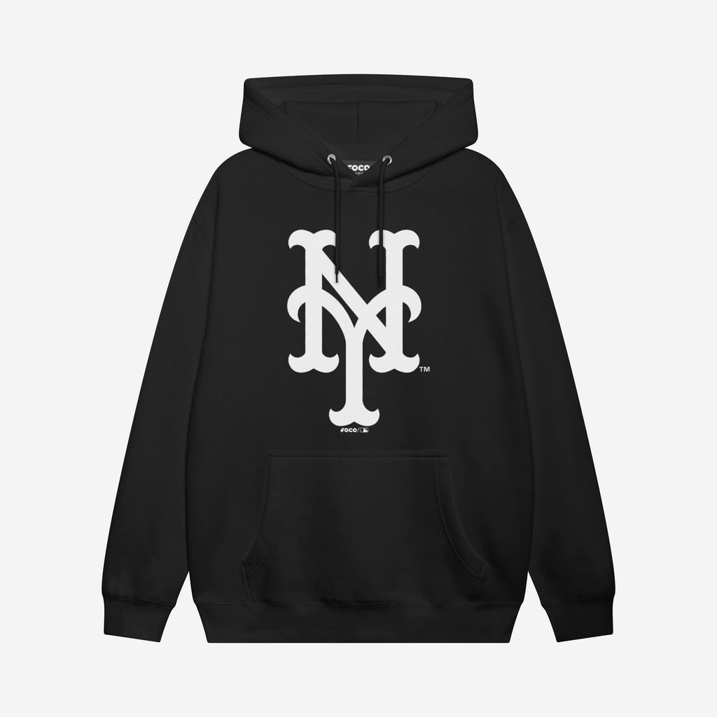 New York Mets White Logo Hoodie FOCO S - FOCO.com