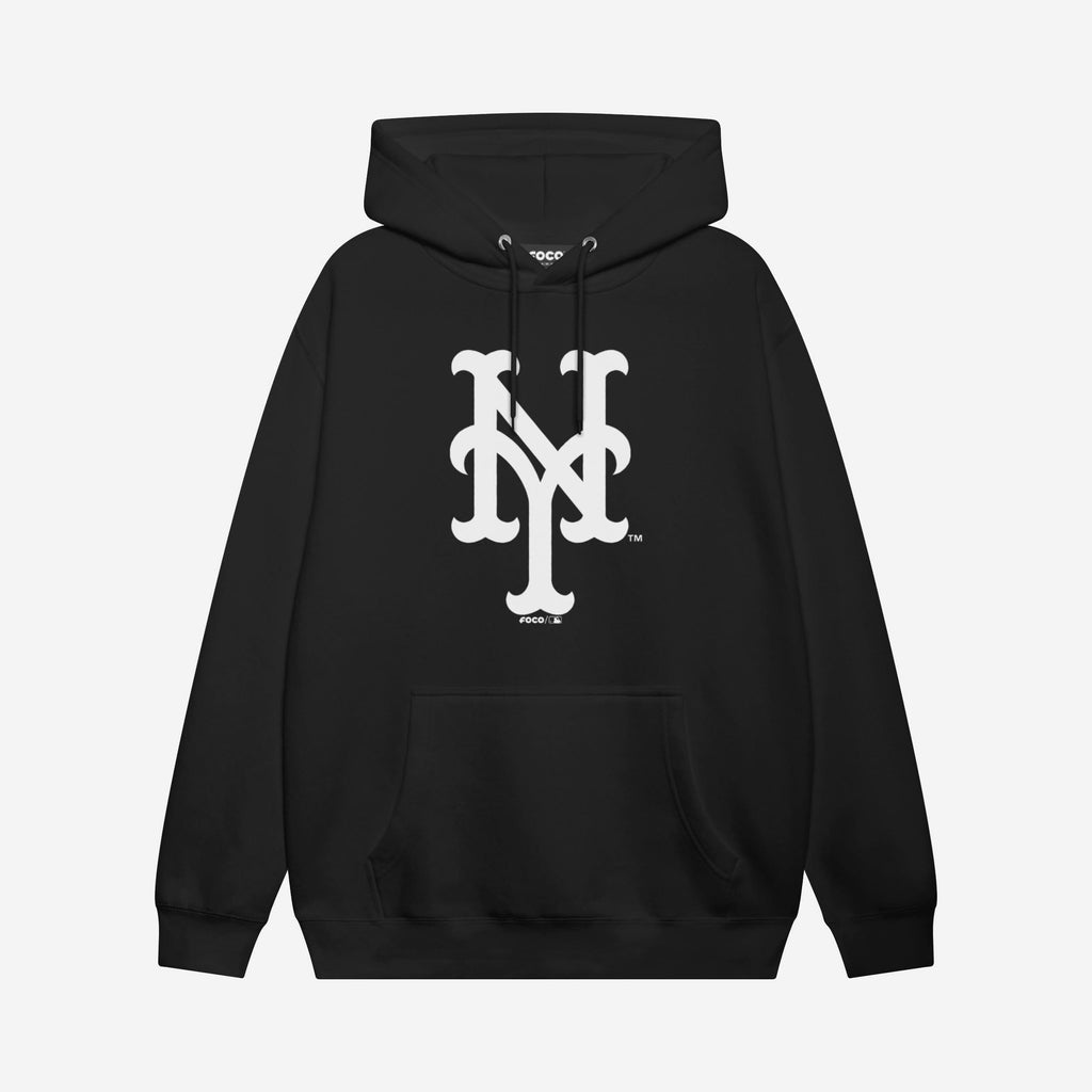 New York Mets White Logo Hoodie FOCO S - FOCO.com