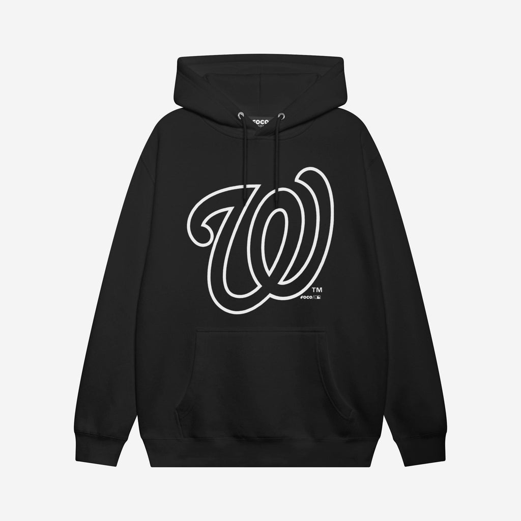 Washington Nationals White Logo Hoodie FOCO S - FOCO.com
