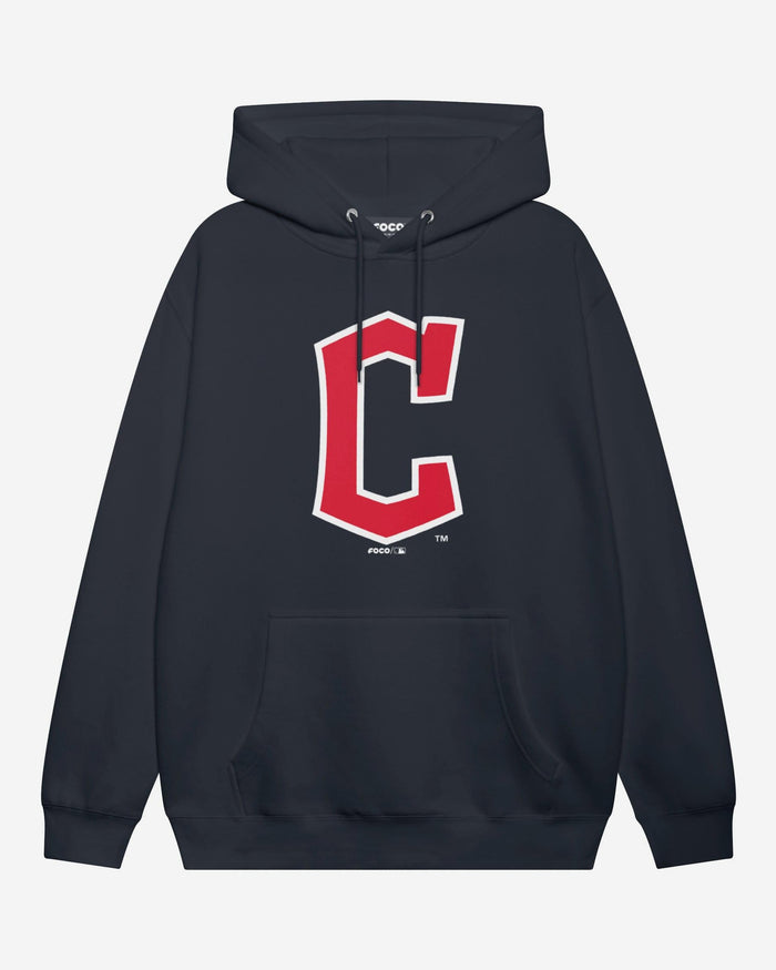 Cleveland Guardians Primary Logo Hoodie FOCO Navy S - FOCO.com